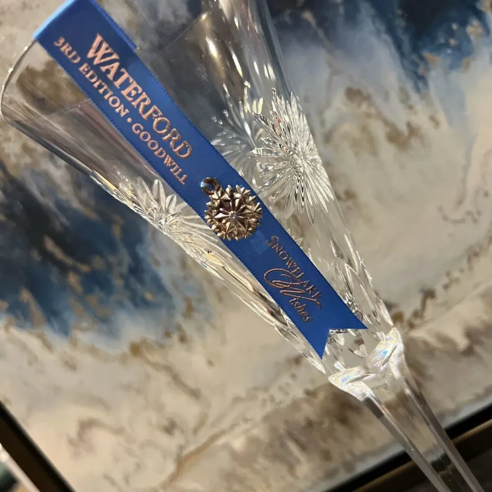Waterford Crystal Snowflake Wishes 2013 Third Edition Goodwill Flute/ See Detail